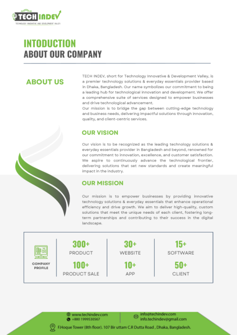 Tech Indev company profile introduction